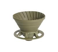 Eighosee Gotero de Café Plegable de Silicona Reutilizable con Soporte para de Filtro de Café, Embudo de Café Plegable Que Ahorra Espacio para Exteriores, B