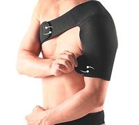Eighosee Guardia Correa Wrap Hombro unico Respirable Respirable Sports Care Guard Proteger soporte del hombro izquierdo negro