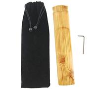 Eighosee Guitarra de 6 bolsillos color grano de madera Mini Pocket Guitar Finger Trainer