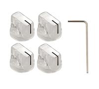 Eighosee Guitarra Transparente Perilla de Bajo Amplificador Amplificador Efecto Perillas de Pedal Accesorios de Guitarra