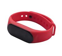 Eighosee H19 - Pulsera inteligente Bluetooth de 0.96 pulgadas, IP67, resistente al agua, presión arterial, monitor de frecuencia cardíaca, banda inteligente (rojo)