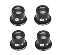 Eighosee Herramienta de Reparación de Relojes, Gafas de Aumento de 5 A 20 Aumentos, Juego de 4 Gafas de Aumento para Reparación de Relojes