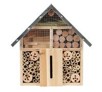 Eighosee Hotel de Madera para Insectos, Casa de Madera Natural para Insectos, Abejas, Mariposas, Mariquitas, Refugio para Jardín, Decoración de Jardín