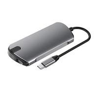 Eighosee Hub USB 5 en 1 a concentrador de datos tipo C con 5 puertos USB 3.0 USB-C de carga 4K para MacBooks Phone