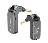Eighosee InaláMbrico de Guitarra 2.4G BateríA de Litio Recargable Transmisor Receptor para Guitarra EléCtrica Bajo Negro