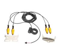 Eighosee Intermitente para Bicicleta Eléctrica Ebike, 36 V, 48 V, 52 V, 72 V, Cable Impermeable, LED Intermitente V04-36-72V
