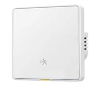 Eighosee Interruptor de Luz Inteligente Tuya ZigBee 3.0 con Sensor de Alarma de Detección de Movimiento Humano y Radar de 6 M. Sin/Requiere Cable Neutro, Color
