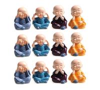 Eighosee Juego de 3 Bonitos Muñecos de Resina para Regalar: 4 Adorables Muñecos de Escultura para Decoración del Hogar