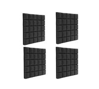 Eighosee Juego de 4 paneles de espuma insonorizada de 500 x 500 x 50 mm, esponja de absorción de sonido para , paneles acústicos