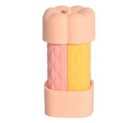 Eighosee Juego de 4 Portátiles de Silicona A Prueba de Fugas: Recipientes para Líquidos Rellenables y Exprimibles para Loción, Color Rosa