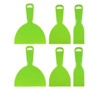 Eighosee Juego de 6 cuchillos de plástico flexibles para papel pintado, hornear, pared y coche, color verde 2/4/6 pulgadas