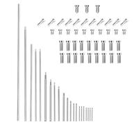 Eighosee Juego de 63 piezas de herramientas de reparación, rodillos para llaves con tornillos, accesorios para instrumentos de viento de madera