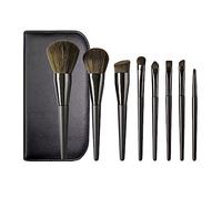 Eighosee Juego de 8 Brochas de Maquillaje PortáTiles Que Capturan Colores, por, Sombra de Ojos en Polvo, Juego Brochas Sueltas para Polvo, Juego Completo Brochas Maquillaje