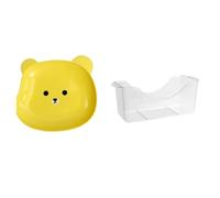 Eighosee Juego de 8 Platos para Aperitivos con Forma de Oso, Platos Pequeños Anticaídas para Uso Doméstico, Ideales para Servir Frutas, Postres y Aperitivos.