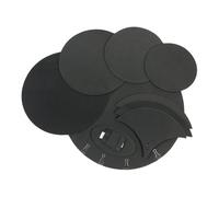 Eighosee Juego de Almohadillas Silenciadoras para Batería, 10 Almohadillas de Espuma para Silenciar Batería, Parches de Repuesto de Espuma de Algodón Insonorizados.