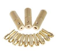 Eighosee Juego de brocas de mano de 0,5 a 3,2 mm, 3 + 10 piezas, mini portabrocas eléctricas