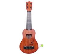 Eighosee Juguete Guitarra De EducaciÓN Infantil Temprano Instrumento Guitarra Ukelele ClÁSico Pequeña SimulaciÓN JardÍN De Infantes Guitarra De Cuatro Cuerdas Puede Jugar Ukelele -Naranja