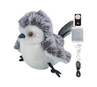 Eighosee Juguete Interactivo para Gatos con Sonido Activado por Tacto, Simulación de Pájaro Cantor y Juguetes Automáticos de Ejercicio para Gatos en Interiores