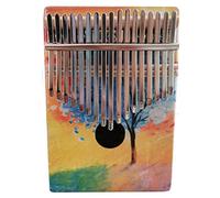 Eighosee Kalimba - Piano de 17 pulgares con instrucciones de estudio y martillo de afinación, piano de mano de madera, regalos Mbira para niños y adultos principiantes (árbol)