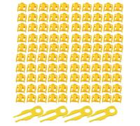 Eighosee Kit de Bloqueo de Puerto RJ45 con Bloqueador de Seguridad de Puerto Ethernet, Protector Antipolvo para Puertos de Enrutador y Computadora, Amarillo