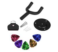 Eighosee Kit de guitarra con soporte para guitarra, púas, para ukelele eléctrico y acústico