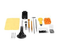 Eighosee Kit de herramientas de reparación de relojes, 149 piezas, removedor de eslabones de reloj, abridor de caja, removedor de barra de resorte, kit de herramientas de reparación, Negro, amarillo y