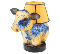 Eighosee Lámpara de Noche de Vaca 3D HighlandCow Diseño Animal Lámpara de Mesita de Noche Luz de Vaca Lámpara de Mesa Occidental Lámpara de Mesa HighlandCow