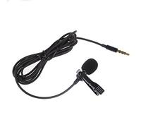 Eighosee Lavalier - Mini micrófono condensador omnidireccional de 3,5 mm, manos , 3,3 pies, para entrevistas, reuniones, conferencias, video vocal, color negro