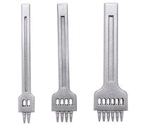 Eighosee Leather Craft - Juego de herramientas de cincel de hierro para pinchar con agujero redondo