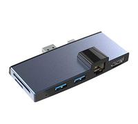 Eighosee Lector de tarjetas USB 3.0 HUB 4K RJ45 100Mbps adaptador Ethernet SD/TF -SD para Pro 4/5/6