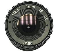 Eighosee Lente de cámara de seguridad de 3 MP de 1/2.5 pulgadas, 4 mm, lente de iris fijo para montaje