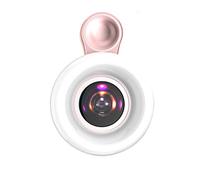 Eighosee Lente de cámara de teléfono, lente macro LED, kit de luz de relleno de 15X, lente macro para teléfono inteligente