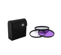 Eighosee Lente UV de 77 mm + lente + lente FLD juego de filtros de lente con bolsa para fotografía de lente de cámara Cannon