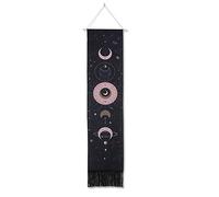 Eighosee Luna del Eclipse Lunar para Colgar en la Pared, Tapiz, Dormitorio, Tapices, Arte, DecoracióN del Hogar, Accesorios (Negro)