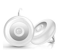 Eighosee Luz de armario con sensor de movimiento, batería con sensor de movimiento, luz para cualquier lugar, luz de pared para entrada