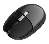 Eighosee M106 - Ratón óptico inalámbrico Bluetooth de 1200 DPI, 2,4 G, recargable, silencioso, para laptop, color negro