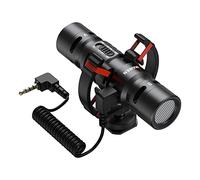 Eighosee Micrófono de cámara Micrófono de grabación a prueba de golpes Micrófono de grabación con parabrisas para cámara Teléfono Computadora Video Vlog Entrevista Micrófono