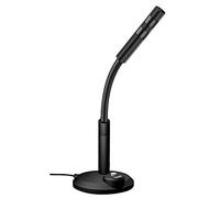 Eighosee Micrófono de PC Plug and Play de 3,5 mm para estudio en casa, micrófono omnidireccional adecuado para laptop, PC, teléfono móvil