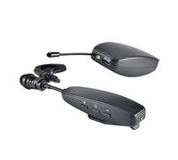 Eighosee Micrófono de solapa inalámbrico UHF de rango de 30 m para grabación de video, enseñanza, reuniones y habla