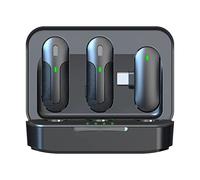 Eighosee MicróFono Lavalier InaláMbrico con CancelacióN de Ruido para TeléFonos MóViles Android Tipo C, Plug y Play con Estuche de Carga