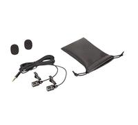 Eighosee Micrófono profesional de doble cabeza, micrófono de condensador, micrófono de cámara para cámara réflex digital Android