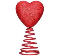 Eighosee Mini Adorno para Árbol de San Valentín de 5 Pulgadas con Forma de Corazón y Purpurina para Decorar el Árbol en Miniatura con Forma de Corazón de San Valentín
