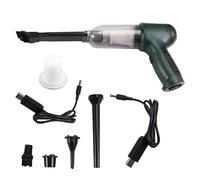 Eighosee Mini Aspiradora de Mano Inalámbrica para Coche, Portátil, Recargable, con Extractor de Polvo, Color Verde