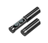 Eighosee Mini Auriculares InaláMbricos Auriculares Bluetooth para Auriculares Deportivos EstéReo Auriculares de MúSica en la Oreja con MicróFono Negro