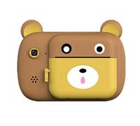 Eighosee Mini cámaras digitales A7 con función de impresión fotográfica (marrón)