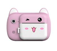 Eighosee Mini cámaras digitales A7 con función de impresión fotográfica (rosa)