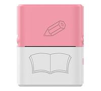 Eighosee Mini impresora térmica portátil Bluetooth bolsillo estudiante preguntas incorrectas impresión para estudiantes de oficina (rosa + )