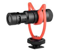 Eighosee Mini micrófono Plug and Play de 3,5 mm con pantalla de viento para smartphone, cámara réflex digital en