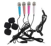 Eighosee Mini micrófono portátil de voz e instrumento para teléfono móvil, portátil, portátil, Android (4 en 1)