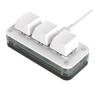 Eighosee Mini Teclado de ProgramacióN Macro de 3 Teclas para Photoshop Gaming Teclado de ProgramacióN Hotswap Copiar Pegar Macropad Tipo B